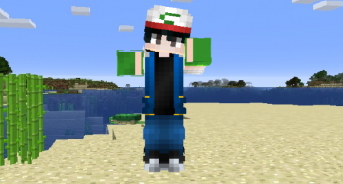 Скин Эш Pokemon GO для Mineraft PE