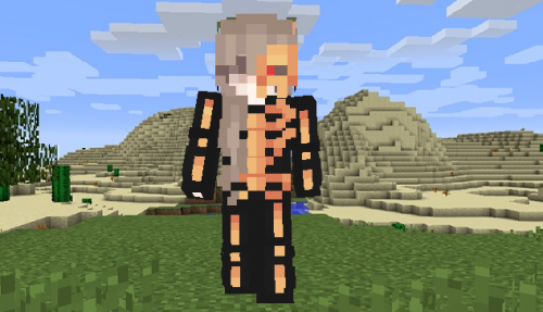 Скин Скелет девочка для Mineraft PE